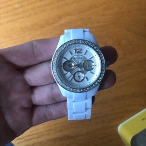 Brand new white fossil watch